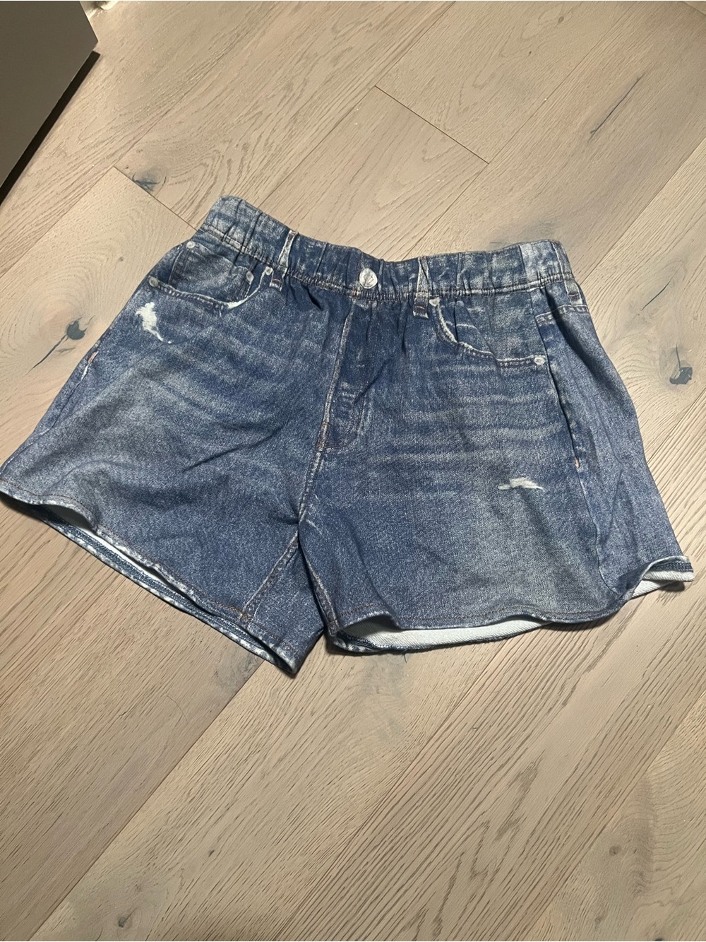 Denim-like Cotton Terry Shorts